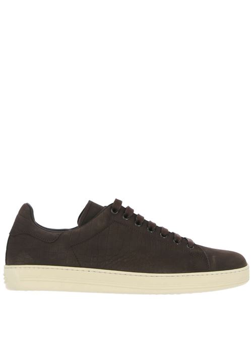 Sneakers chocolate brown Tom Ford | J1098LCL380C3BW10